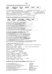 English Worksheet: a quiz on money 