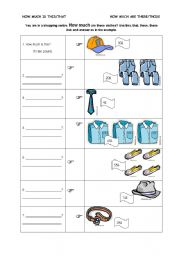 English Worksheet: How much is this.that.these.those