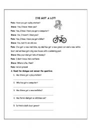 English Worksheet: have got