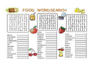 FOOD WORDSEARCH