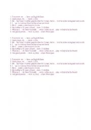 English Worksheet: present simple & continues