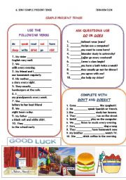 English Worksheet: present simple