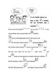 English worksheet: English journal