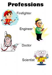 English worksheet: PROFESSIONS