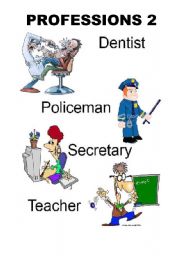 English Worksheet: PROFESSIONS 2