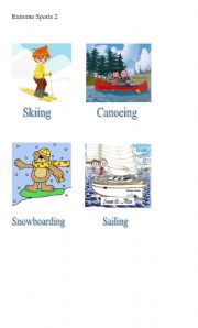 English Worksheet: extreme sports 2