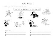 English Worksheet: What can Father Christmas do?