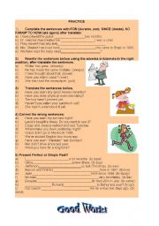 English Worksheet: PRESENT PERFECT