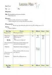 English Worksheet: Lesson Plan for possessive case