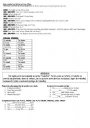 English worksheet: Exercises about simple present