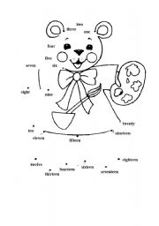 English Worksheet: Happy bear.