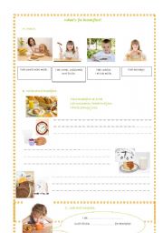 English Worksheet: Whats for breakfast?