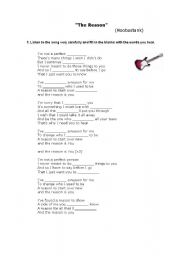 English Worksheet: The reason