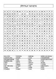 English worksheet: Hidden Words: The Fair