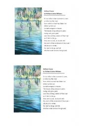 English Worksheet: Willow Poem
