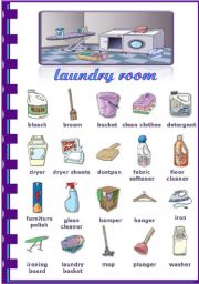 English Worksheet: Rooms in the house - Laundry room