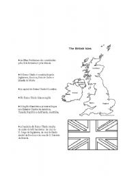 English worksheet: The British Isles