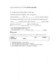 English Worksheet: Friends TV series: After Ross Says Rachel (5th term)