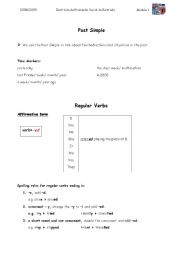 English worksheet: Past Simple