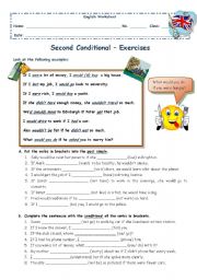 English Worksheet: Second Conditional - exercises