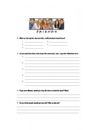 Friends Worksheet