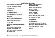 English worksheet: Road Runner Grammar Past Simple Tense