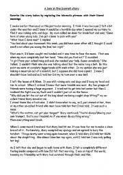 English Worksheet: Idioms
