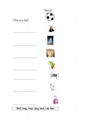 English worksheet: This is a...