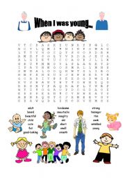 Adjectives wordsearch