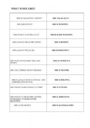 personality adjectives activity