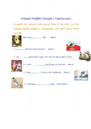 English worksheet: Present Perfect