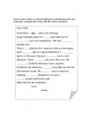 English Worksheet: Letter