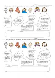 English Worksheet: Faces