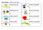 English worksheet: Where is the pig?