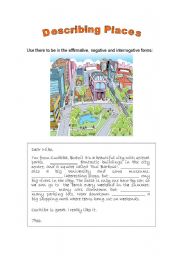 English Worksheet: Describing Places