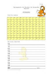 English Worksheet: numbers- 10 to 20