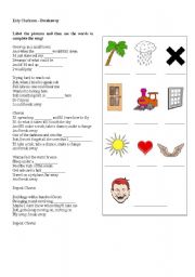 English Worksheet: Music: Kely Clarkson - Breakaway