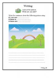 English Worksheet: writing