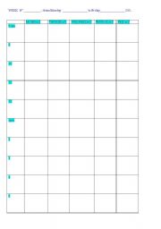 English Worksheet: teachers timetable