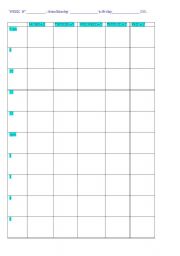 English Worksheet: teachers timetable