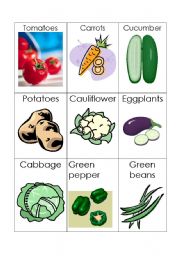 English Worksheet: Vegetables