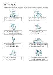 English worksheet: Past Passive Voice