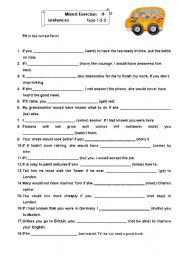 English Worksheet: Mixed If-Clauses (1,2,3)
