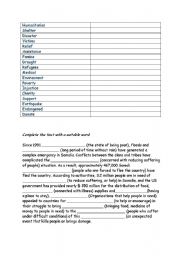 English worksheet: charities 2