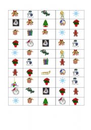 Christmas bingo 2/3