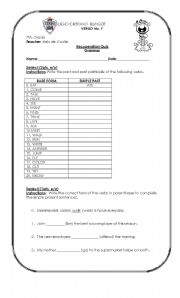 English Worksheet: Simple Present Quiz