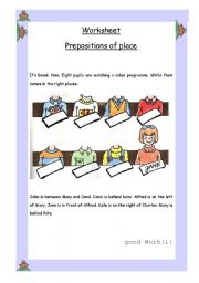 Prepositions of place