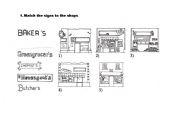 English Worksheet: shops