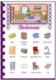 Rooms in the house - ESL worksheet by mytijana