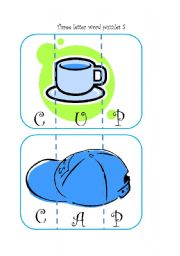 English Worksheet: Three-letter word puzzles 3